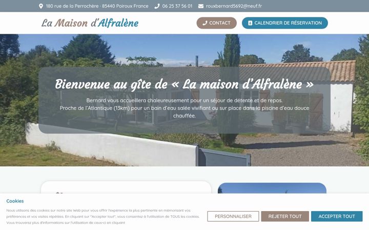 Screenshot of lamaisondalfralene.fr