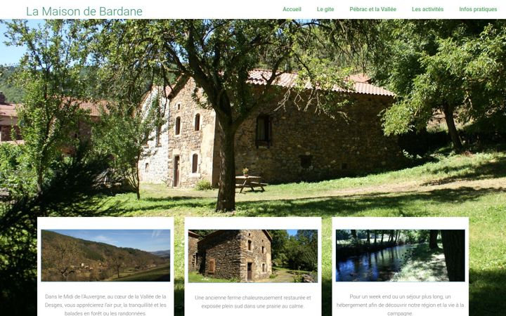 Screenshot of lamaisondebardane.com