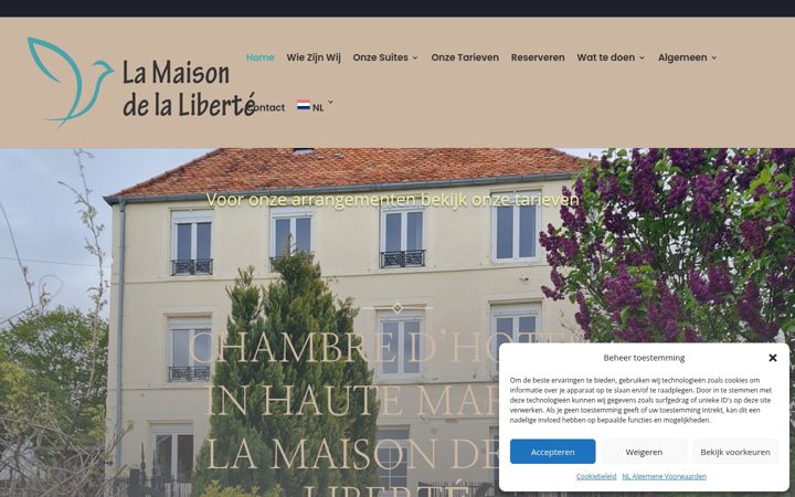 Screenshot of lamaisondelaliberte.eu
