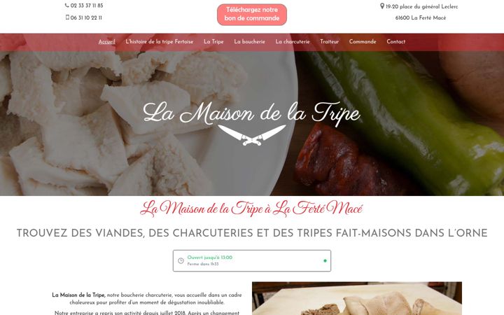 Screenshot of lamaisondelatripe.fr