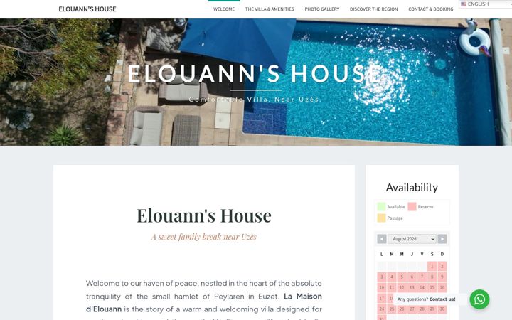 Screenshot of lamaisondelouann.fr