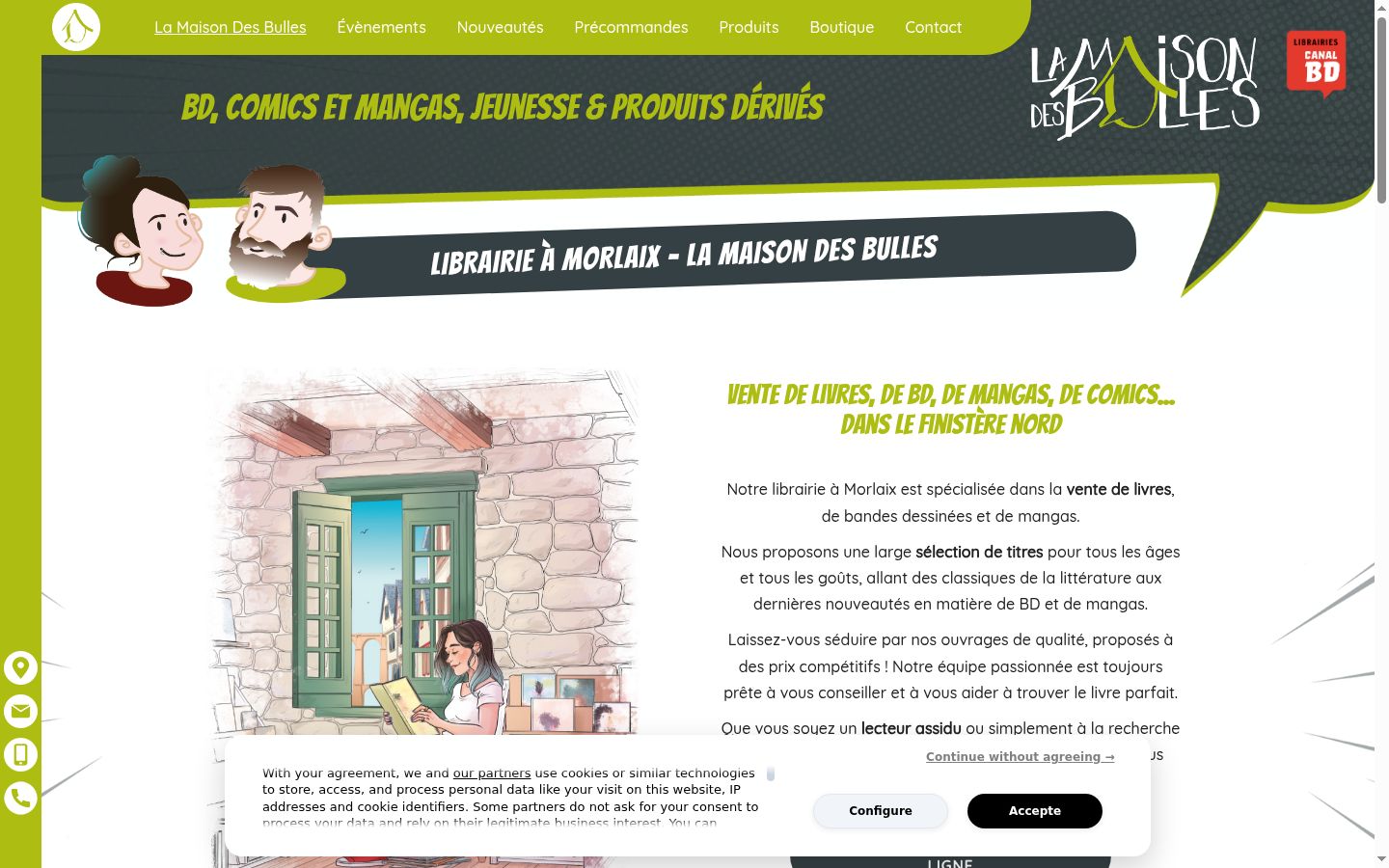 Screenshot van de toestemmingsbanner zoals getoond vóór enige interactie
