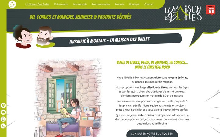 Screenshot of lamaisondesbulles.fr