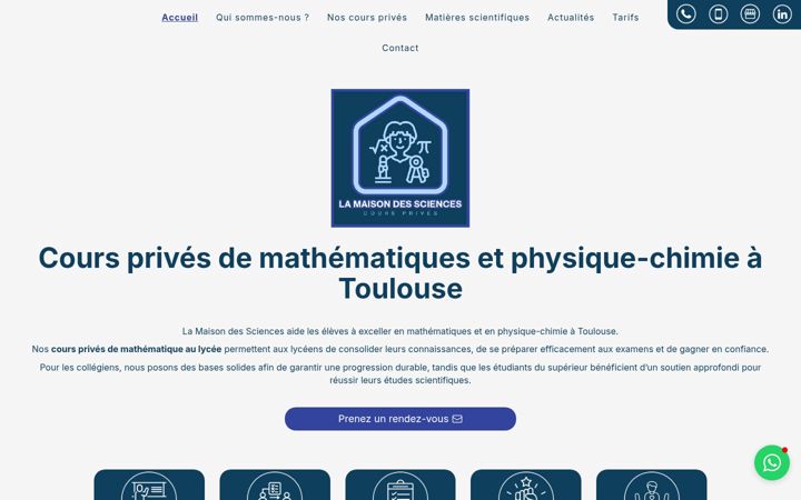 Screenshot of lamaisondessciences.fr