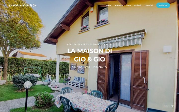 Screenshot of lamaisondigioegio.com