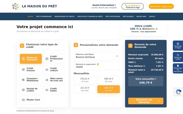 Screenshot van lamaisondupret.eu