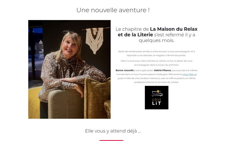 Screenshot of lamaisondurelaxetdelaliterie.be