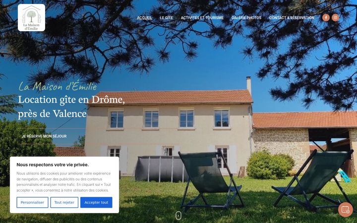 Screenshot of lamaisonemilie.com