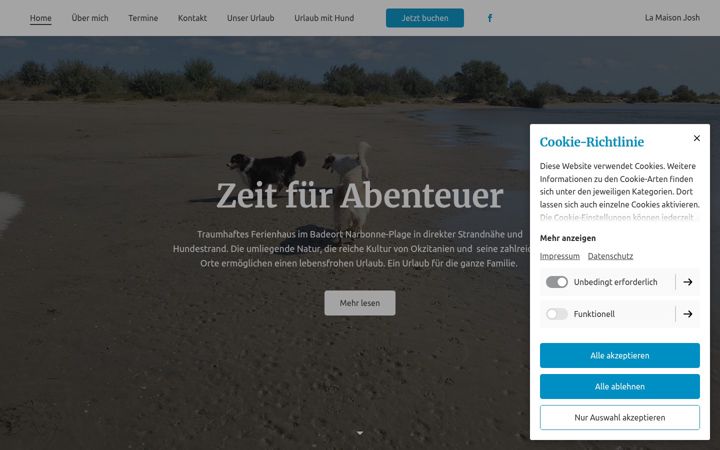 Screenshot of lamaisonjosh.de