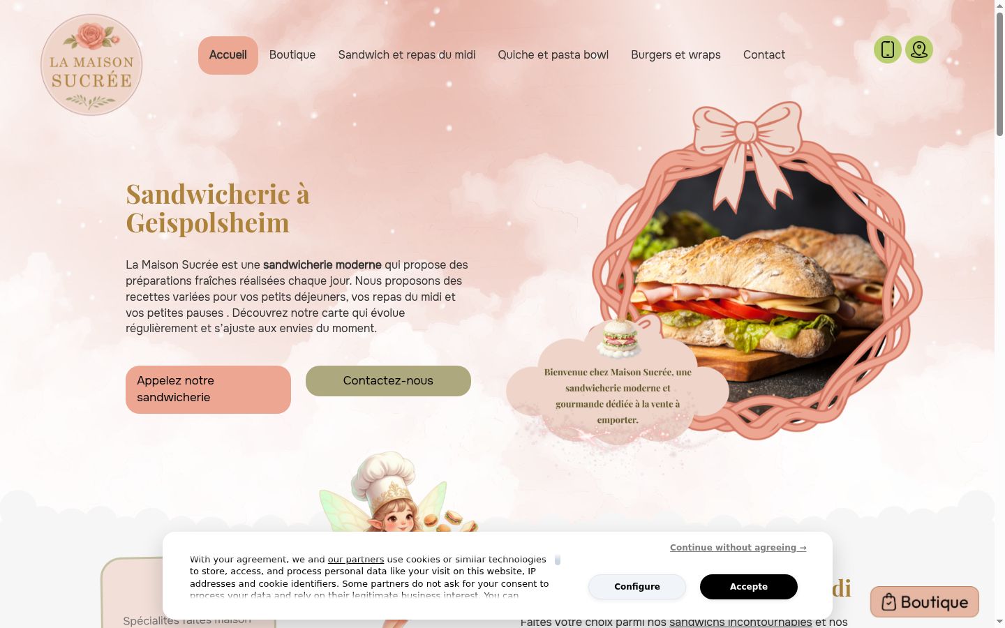 Sutikimo reklamjuostės, rodytos prieš bet kokią sąveiką, ekrano kopija