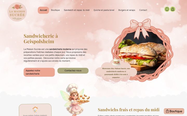 Screenshot of lamaisonsucree.fr