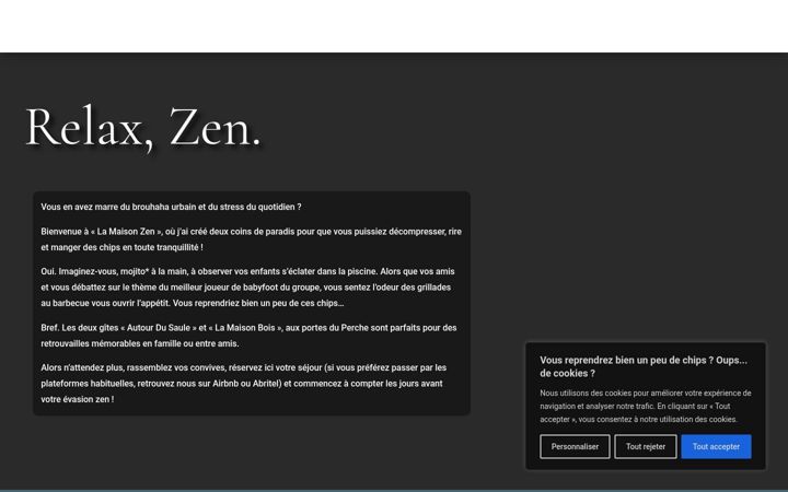 Screenshot of lamaisonzen.com