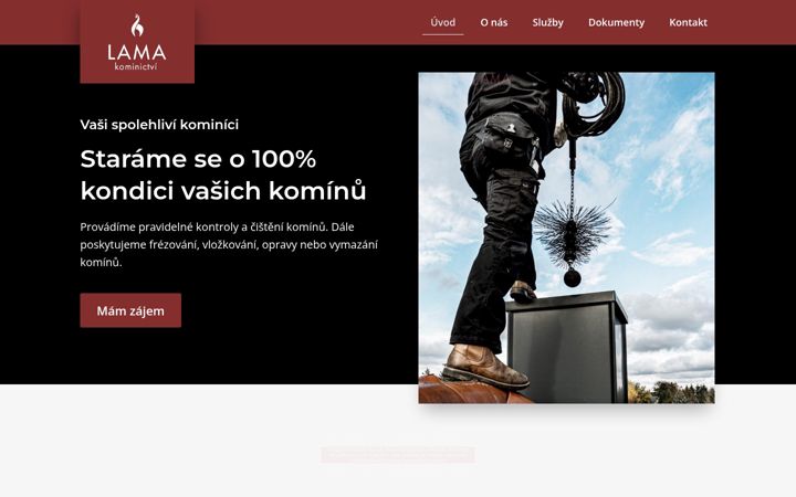 Screenshot of lamakominictvi.cz