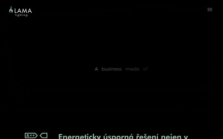 Screenshot of lamalight.cz