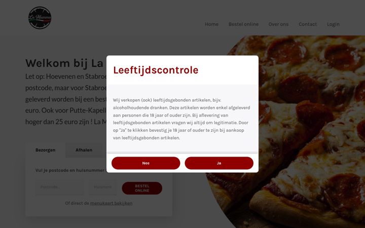 Screenshot of lamammakapellen.be