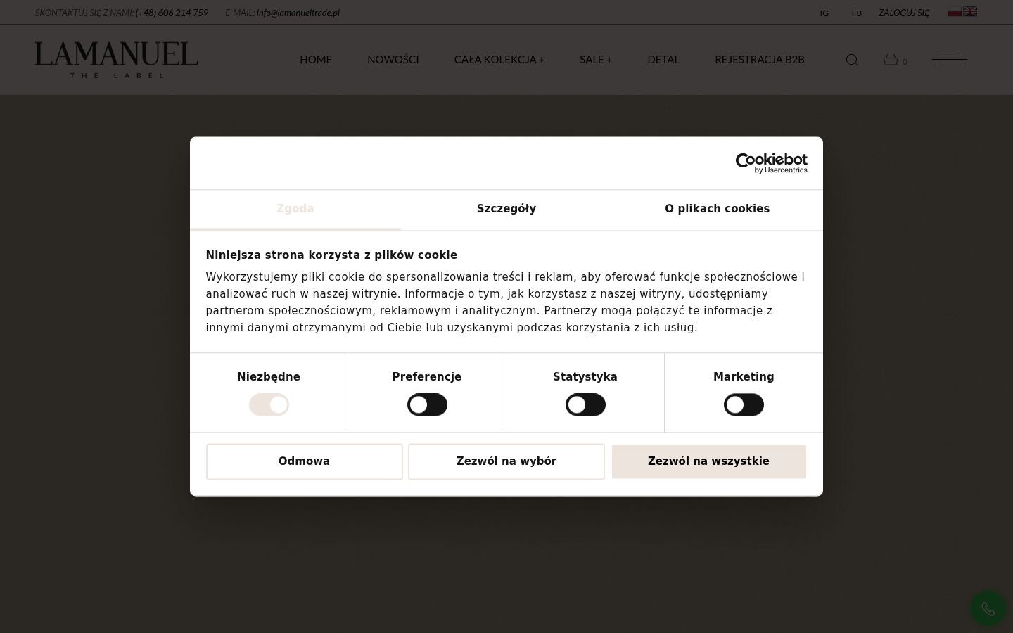 Captura de ecrã do banner de consentimento apresentado antes de qualquer interação