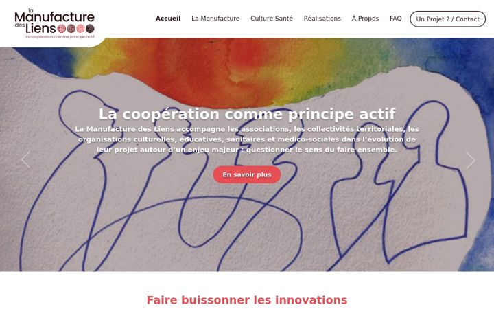 Screenshot of lamanufacturedesliens.fr