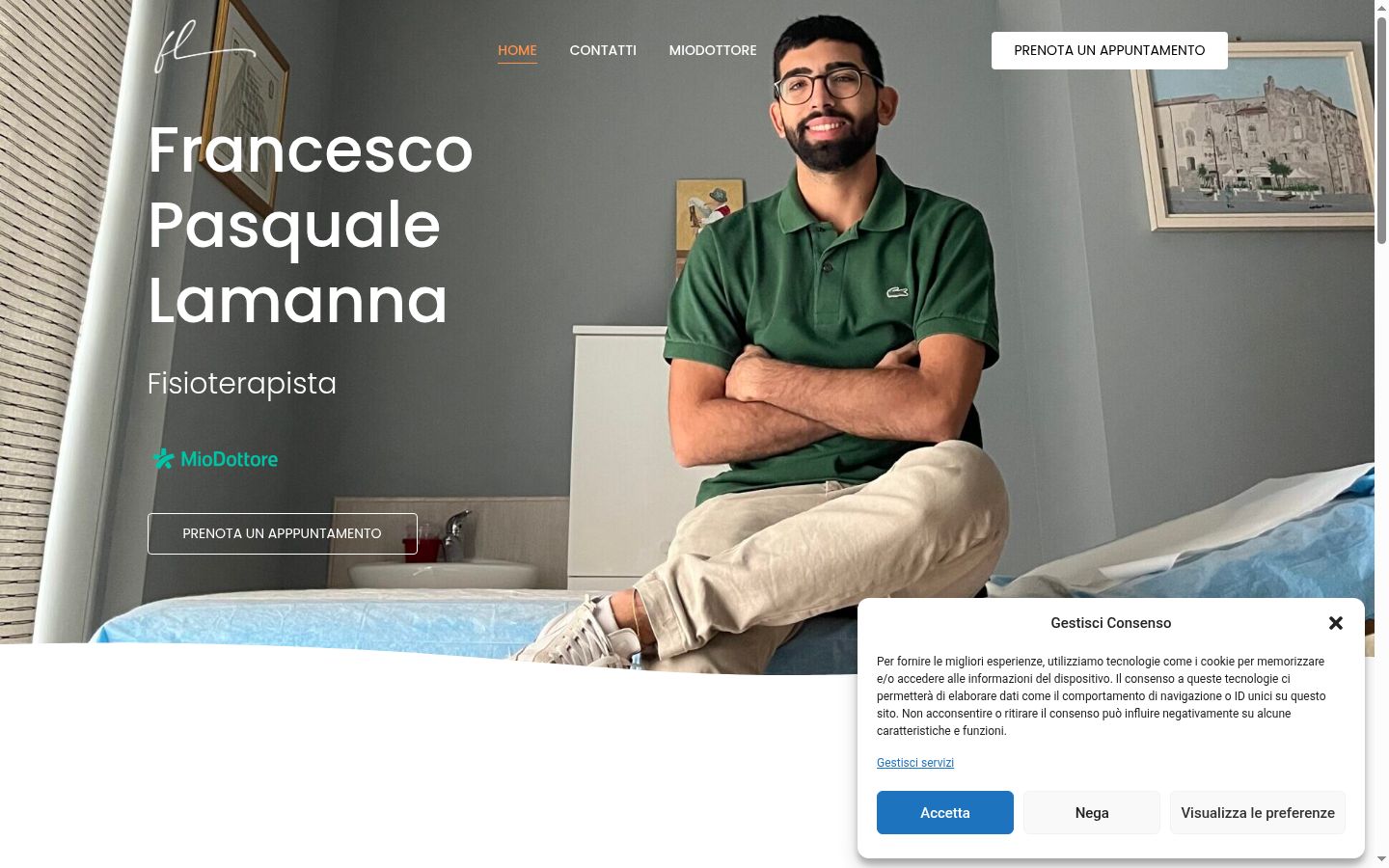 Ekrānuzņēmums ar piekrišanas baneri, kas tika rādīts pirms jebkādas mijiedarbības