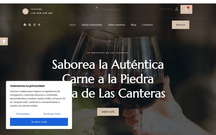Screenshot of lamaravilladelascanteras.com