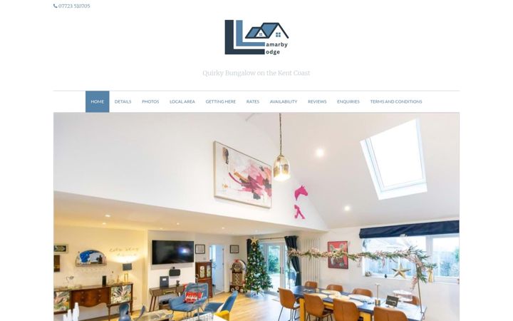 Screenshot of lamarbylodge.co.uk