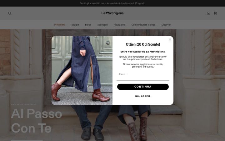 Screenshot of lamarchigianastore.com
