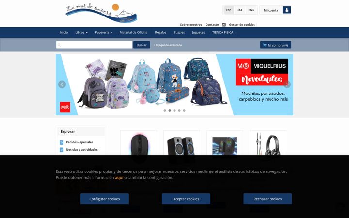 Screenshot of lamardepapersonline.com