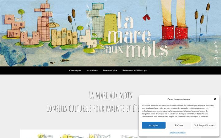 Screenshot of lamareauxmots.com