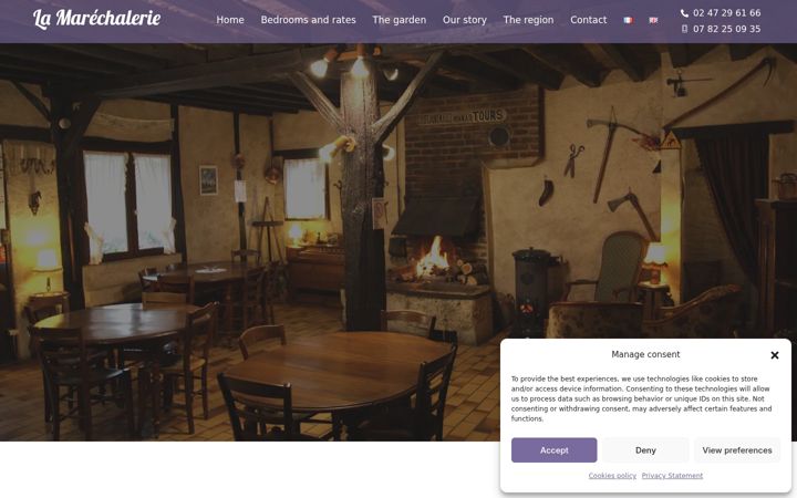 Screenshot of lamarechalerie.fr