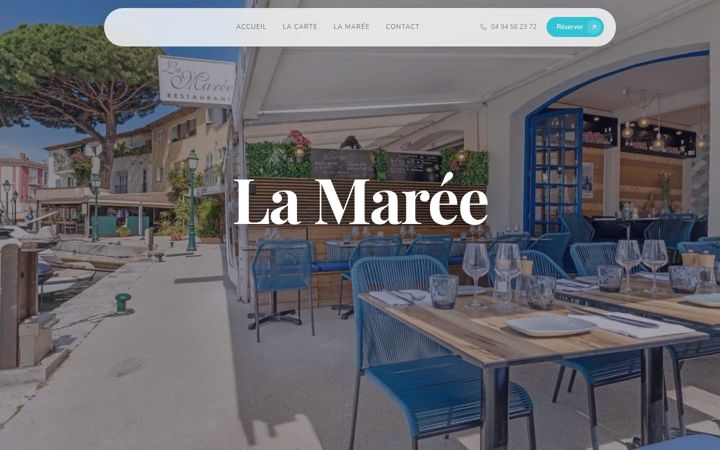 Screenshot of lamareeportgrimaud.fr