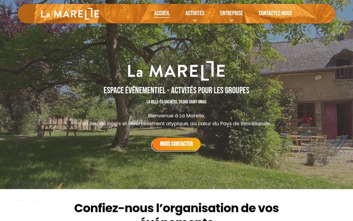Screenshot of lamarelle.bzh