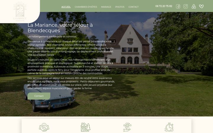 Screenshot of lamariance.fr