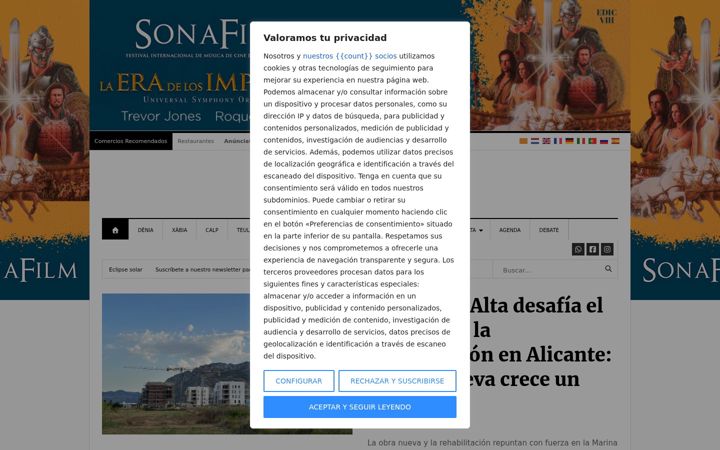 Screenshot of lamarinaalta.com
