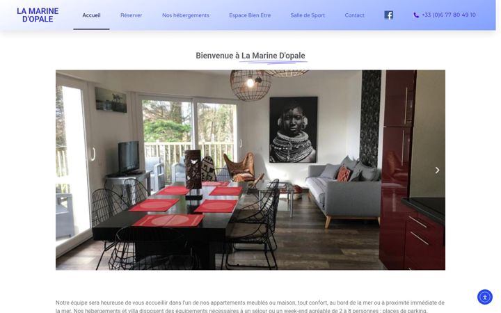 Screenshot of lamarinedopale.fr