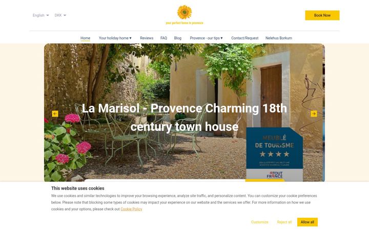 Screenshot of lamarisol.com