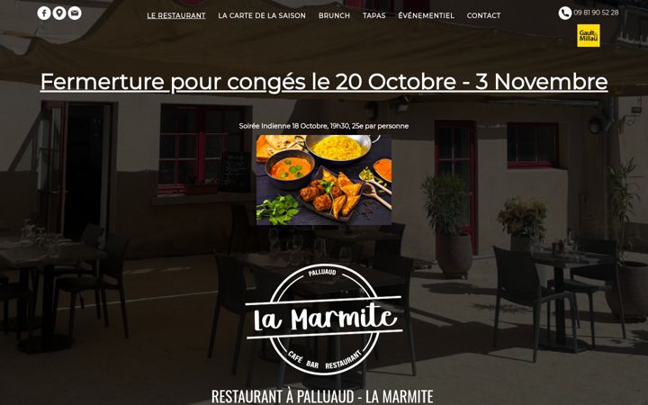 Screenshot of lamarmitepalluaud.fr