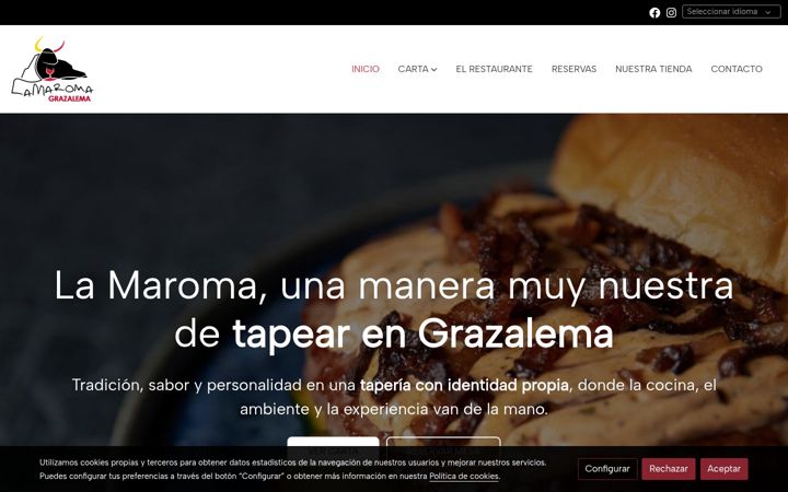 Screenshot of lamaromagrazalema.com