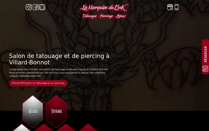 Screenshot of lamarquisedelink.fr