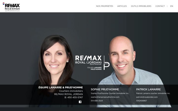 Screenshot of lamarreprudhomme.com