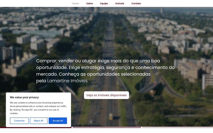 Screenshot of lamartineimoveis.com.br
