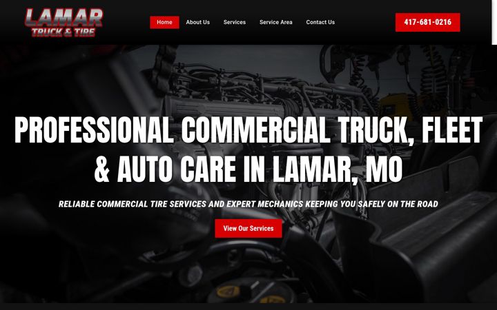 Screenshot of lamartruckandtire.com