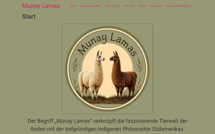 Screenshot of lamas-vom-trebeltal.de