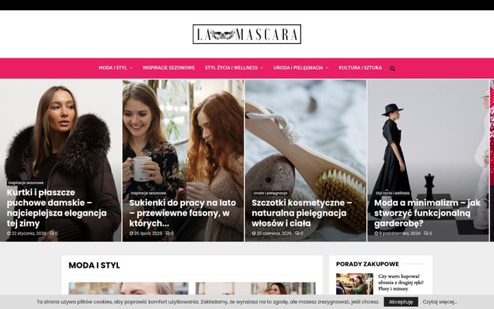 Screenshot of lamascara.pl