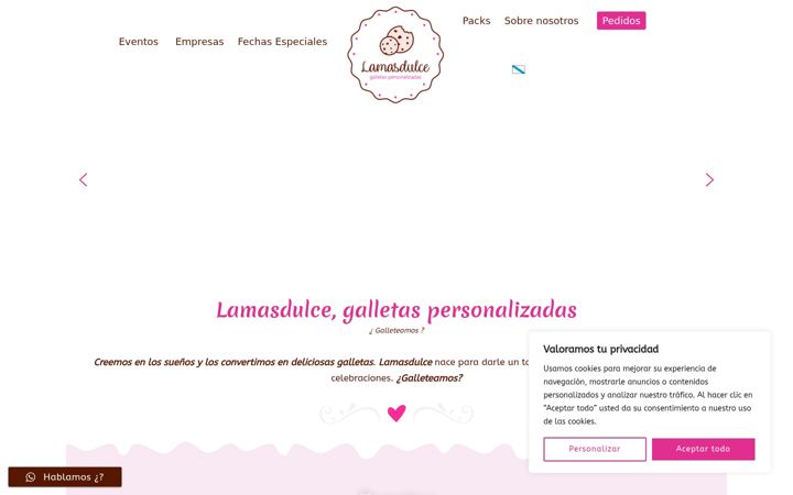 Screenshot of lamasdulce.es