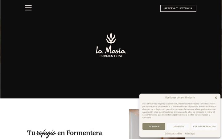 Screenshot of lamasiaformentera.com