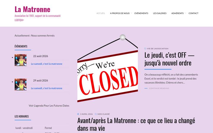 Screenshot of lamatronne.fr