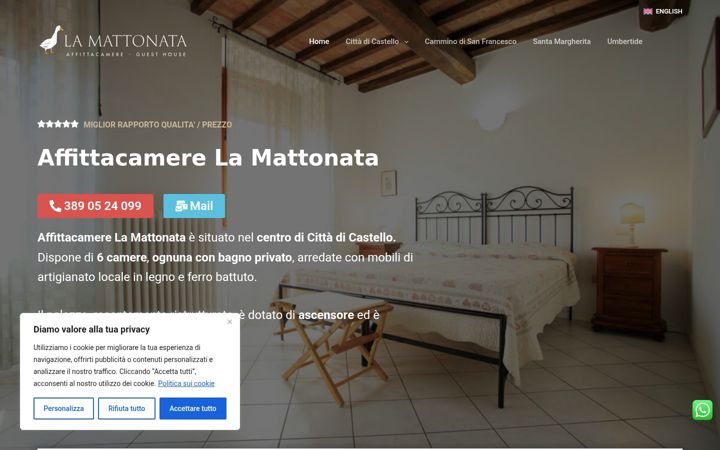 Screenshot of lamattonata.com