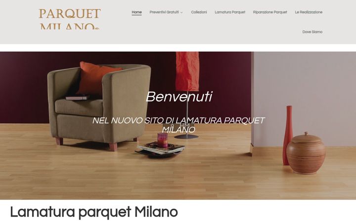 Screenshot of lamaturaparquetmilano.it