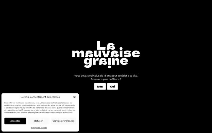 Screenshot of lamauvaisegraine.com