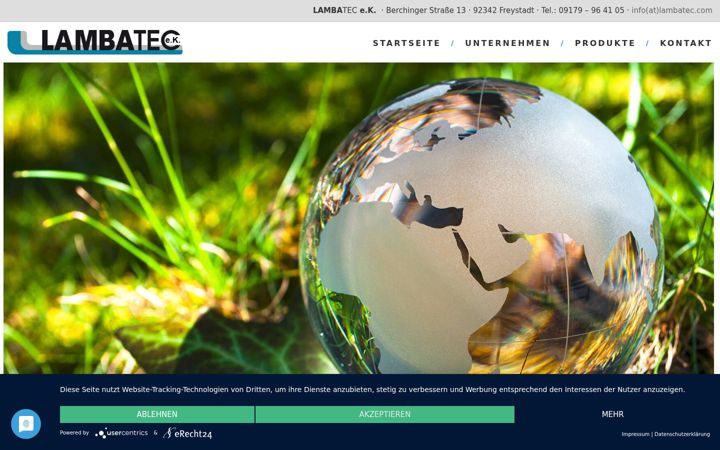 Screenshot of lambatec.com