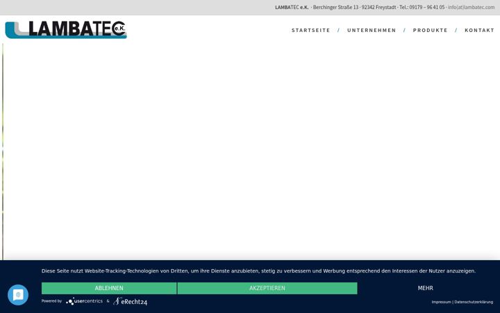 Screenshot of lambatec.de
